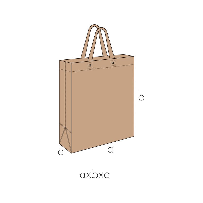 CAJA - ASA CORTA - BEIGE