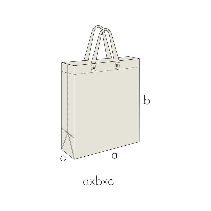 CAJA - ASA CORTA - BLANCO HUESO