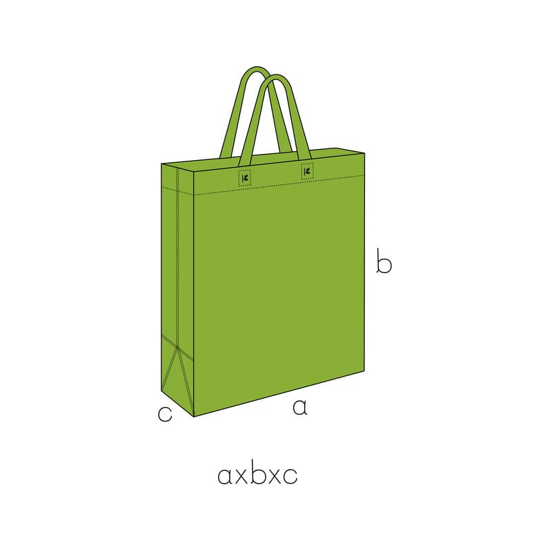 CAJA - ASA CORTA - VERDE CLARO